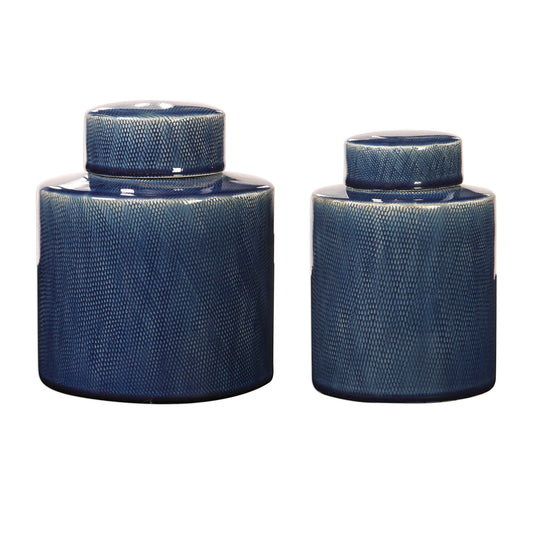 S/2 Sapphire Blue Saniya Containers