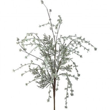 32” Frosted Weeping Mini Berry Cedar Spray