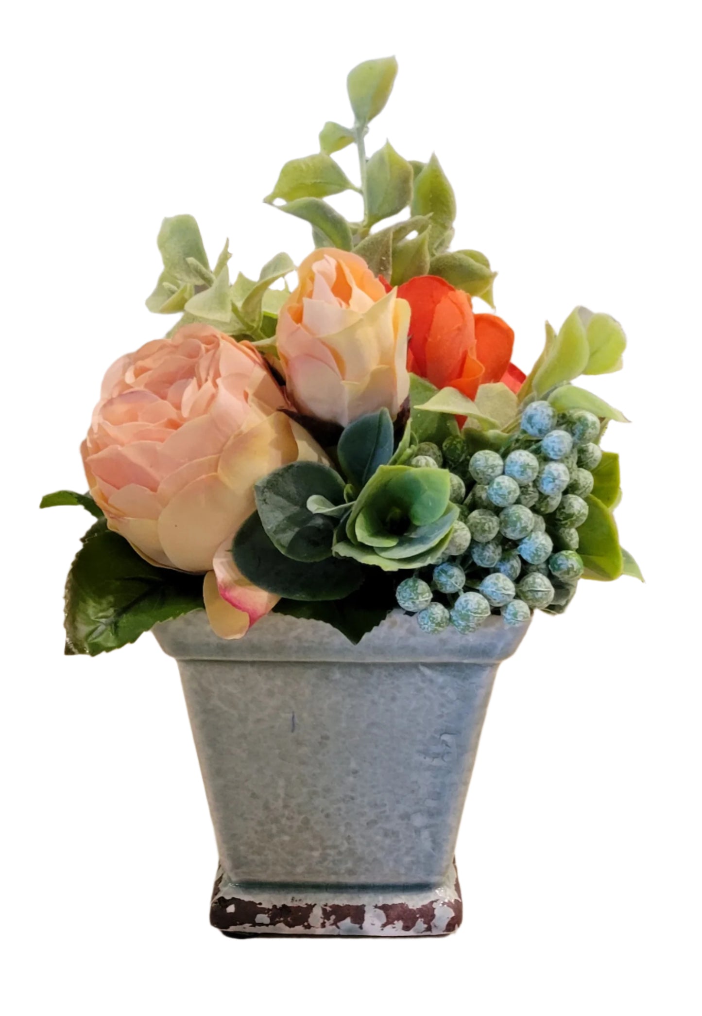 Peach Rose Sit Around Floral