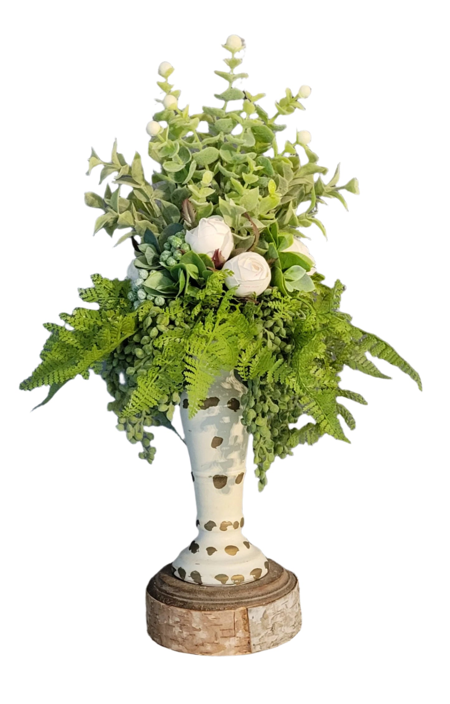 Cabbage Rose Candle Topper