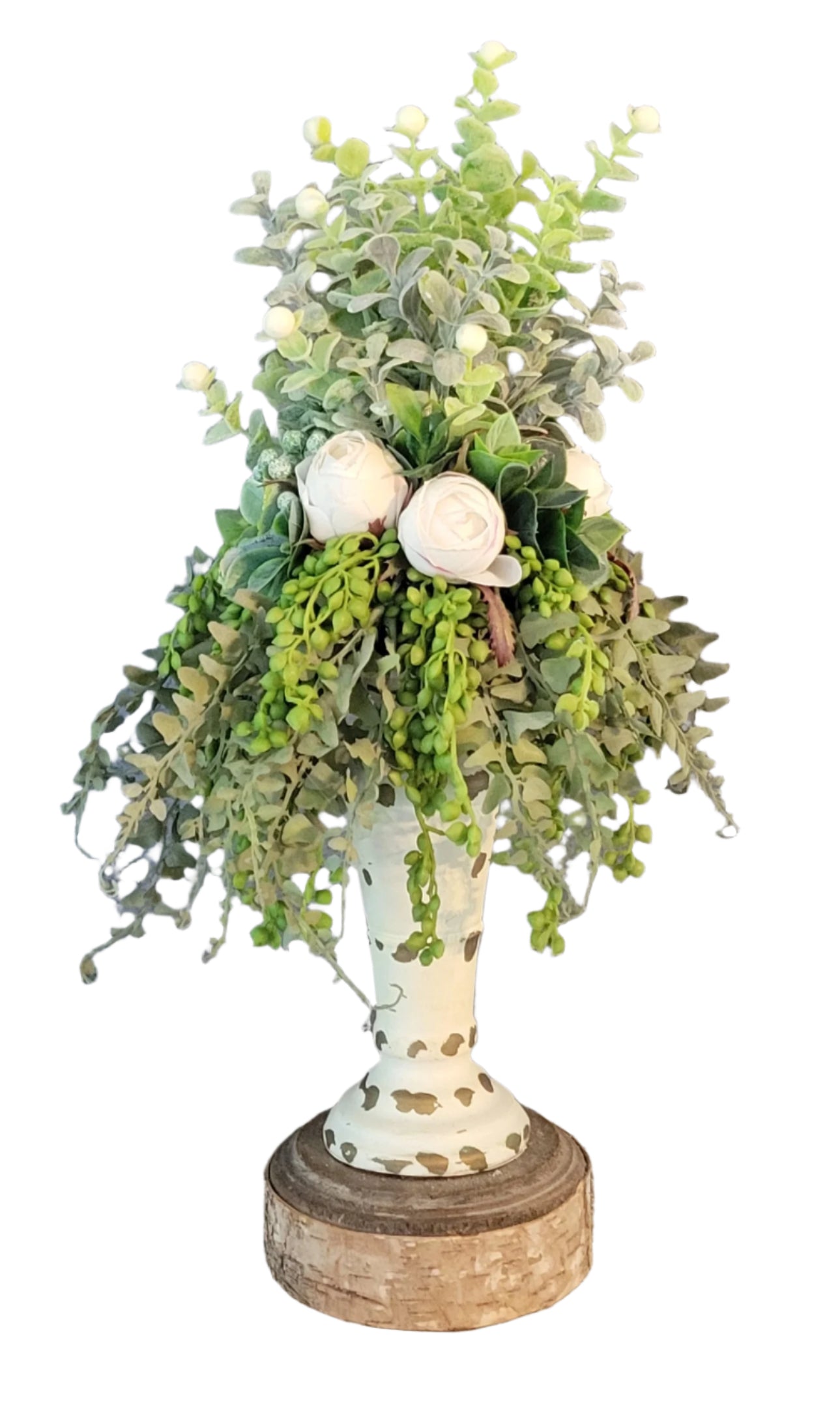 11"Tall Neutral Candle Topper