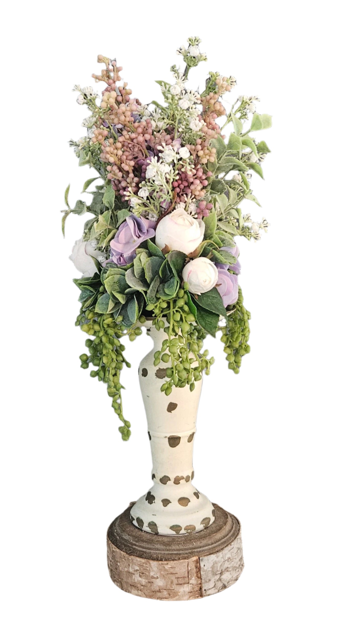 Pink Lilac Candle Topper