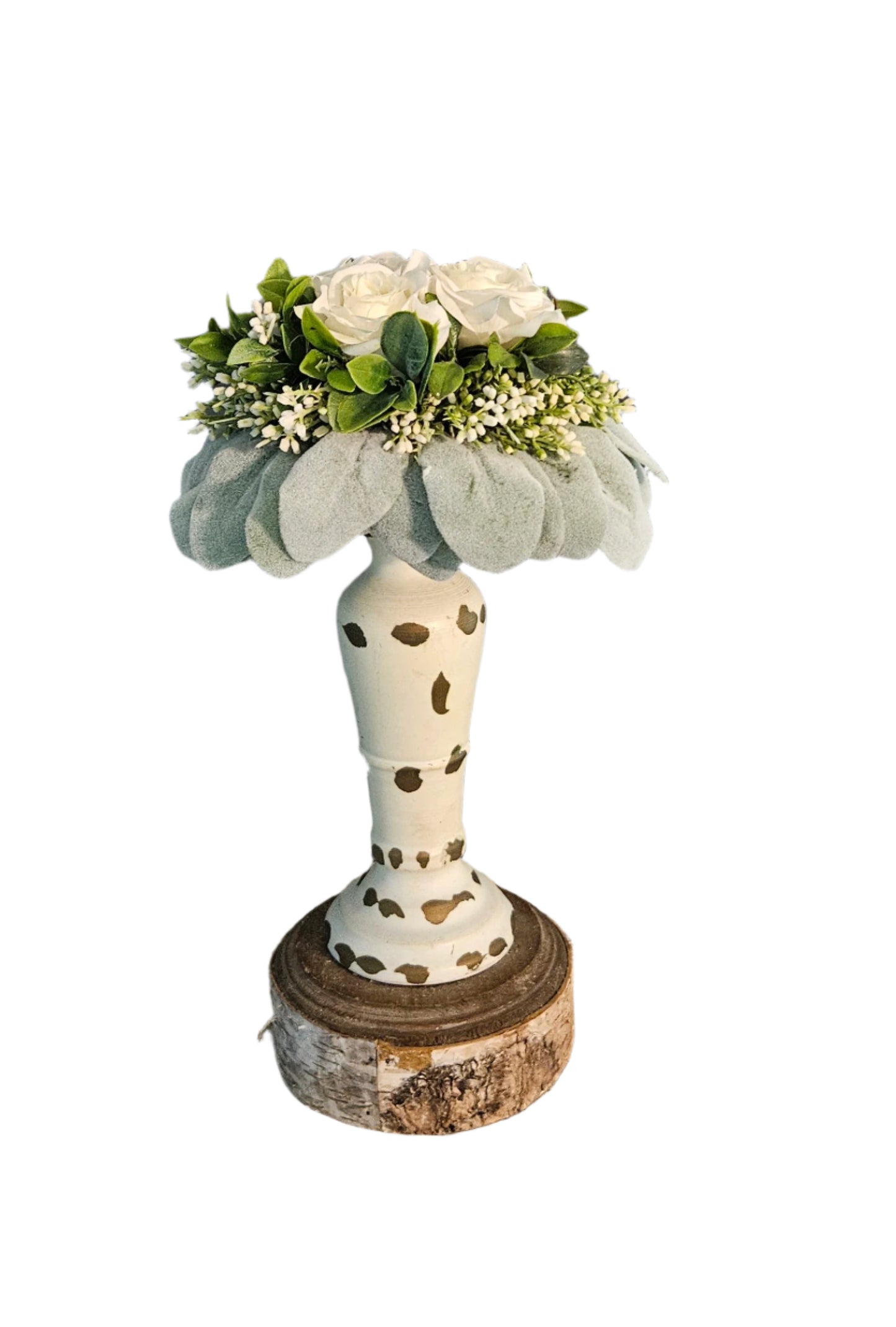 White Rose Floral Orb