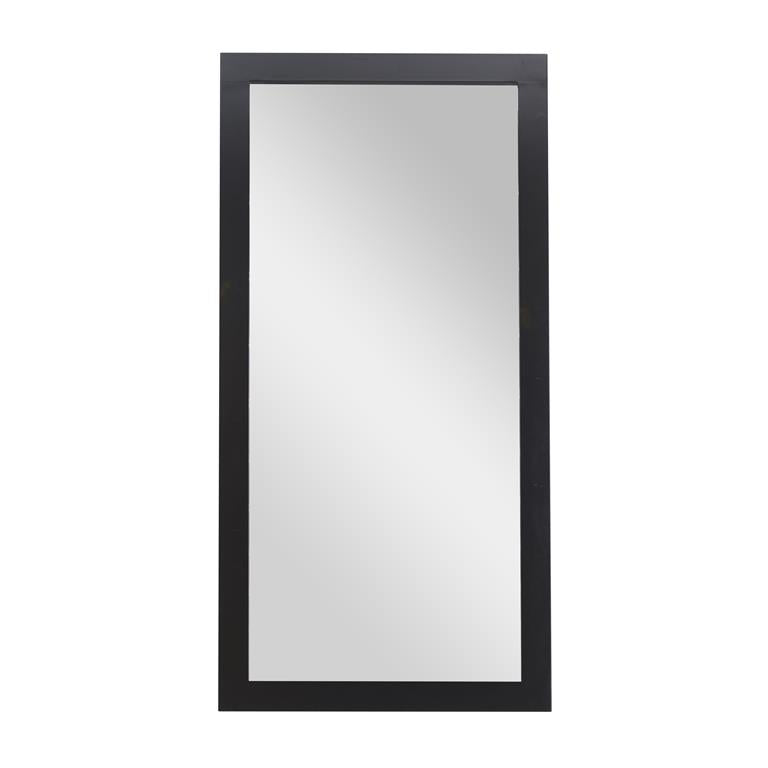 Black Wood Contemporary Wall Mirror