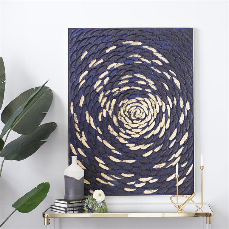 Black Canvas Contemporary Wall Art