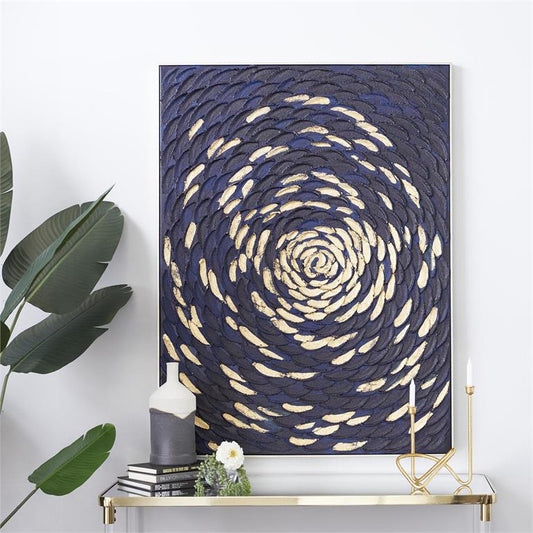 Black Canvas Contemporary Wall Art