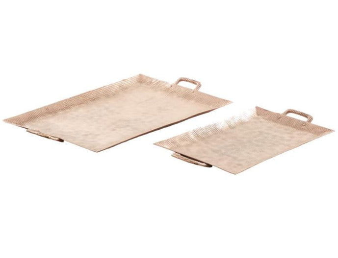 Copper Decorative Trays (Set of 2)