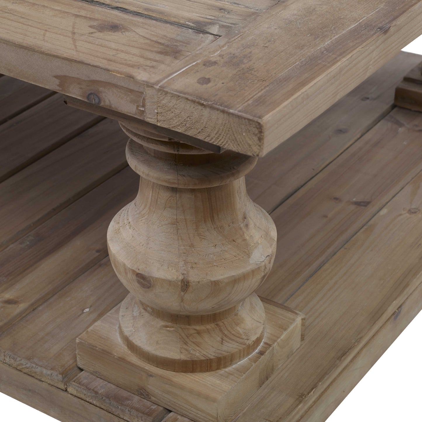 Chunky Leg Solid Wood Coffee Table