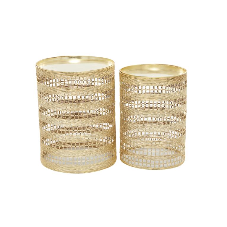 Gold Metal Accent Table (Various Sizes)