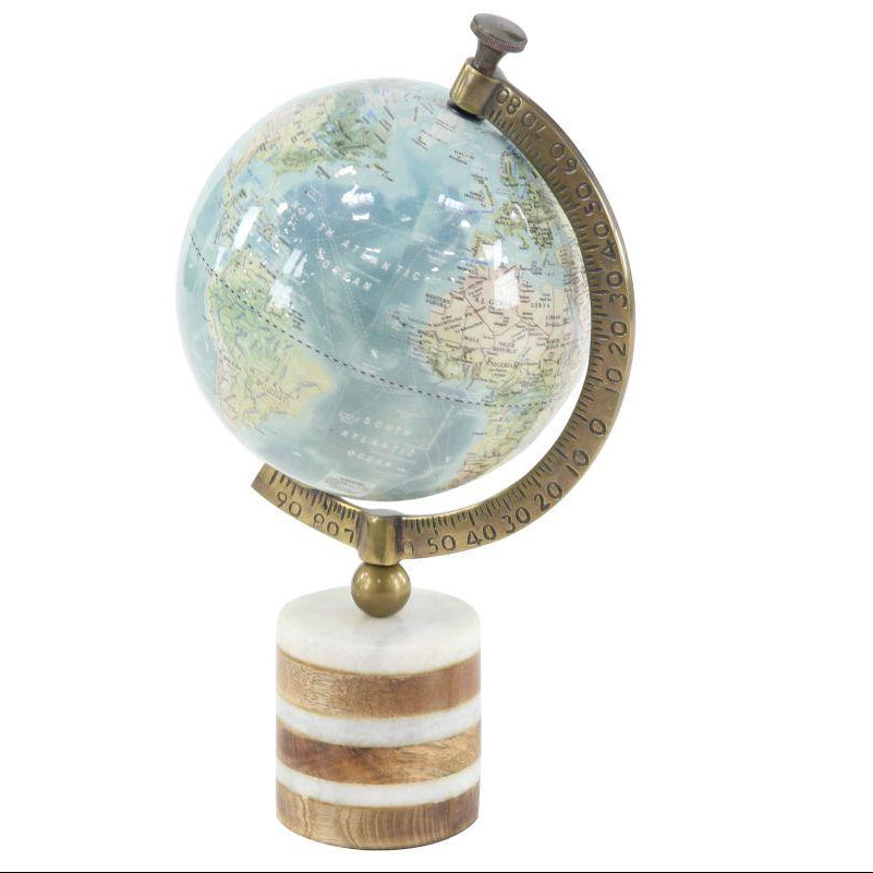 Wood & Marble Globe