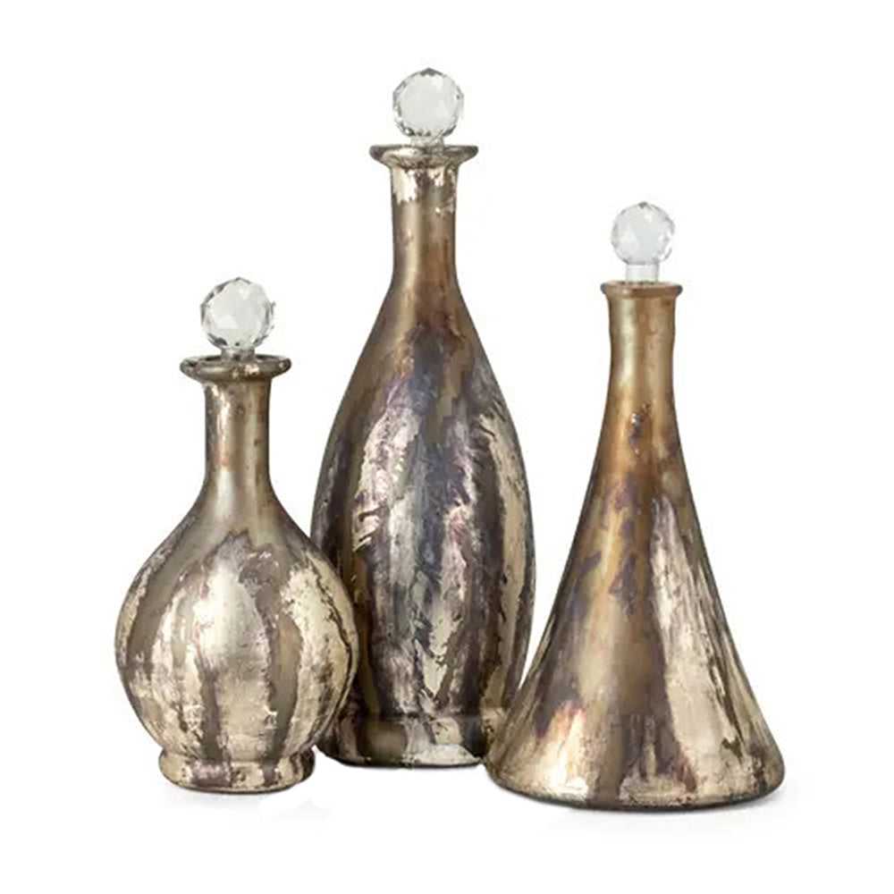 NK Dione Glass Bottles, Set of 3
