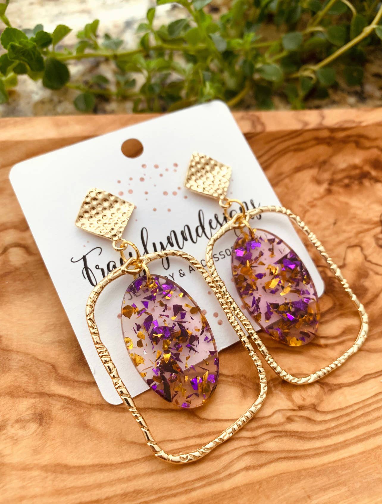Purple Days Earrings
