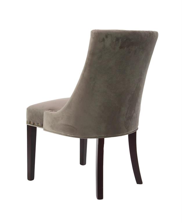 Taupe Velvet Dining Chair