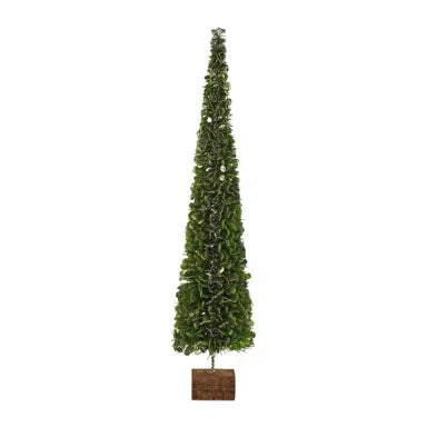 Faux Boxwood Tree on Block (Various Sizes)