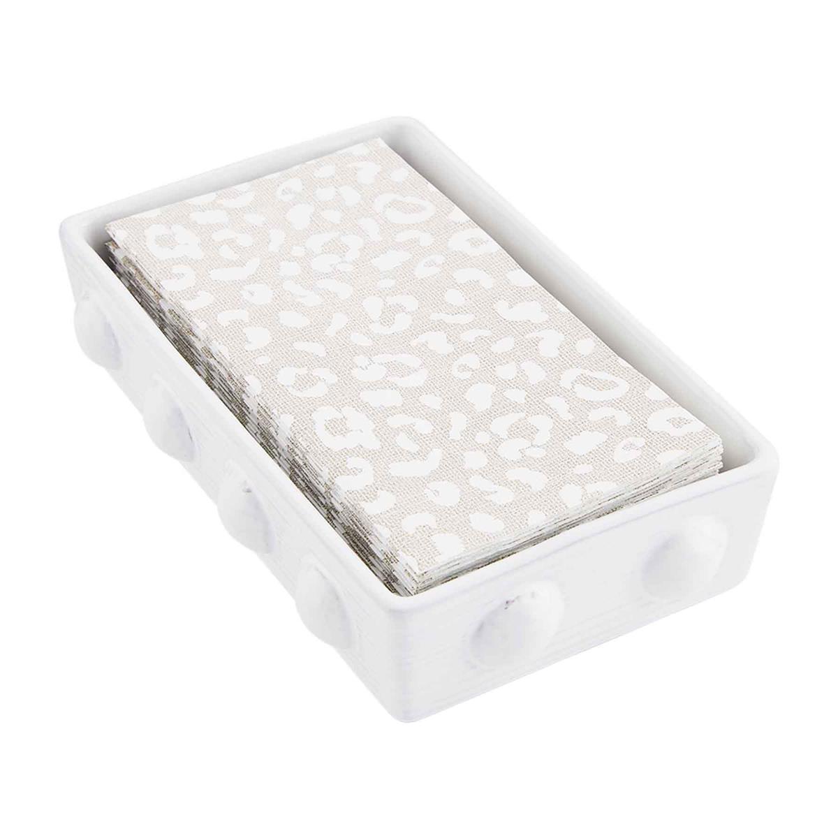 Leopard Guest Towel Caddy Set