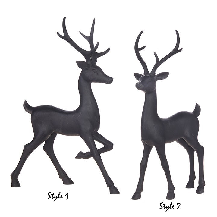 16.5" Matte Black Deer (Various Styles)