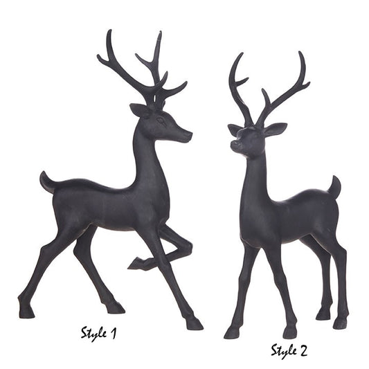16.5" Matte Black Deer (Various Styles)