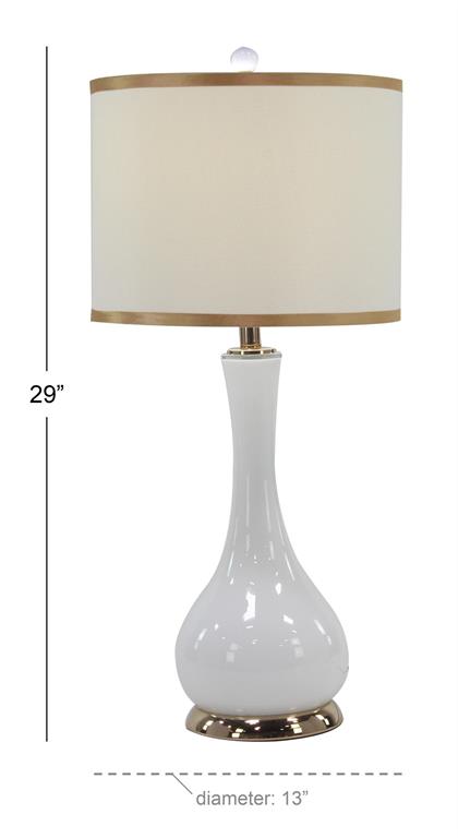 Gold Metal Traditional Table Lamp