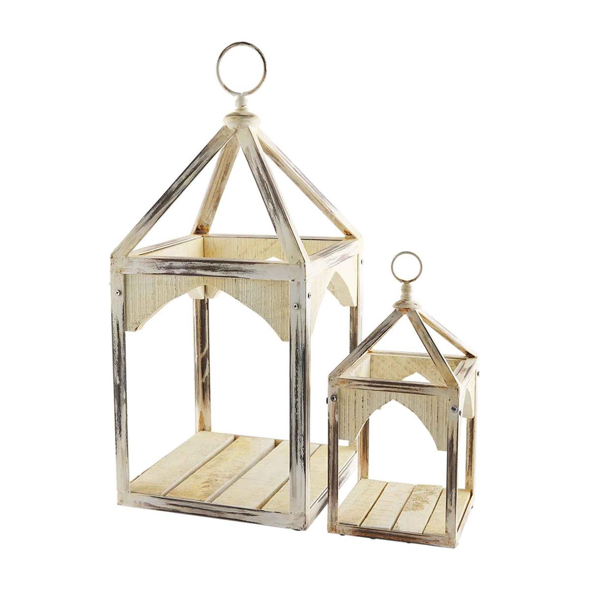 Metal and Wood Lantern (Various Sizes)