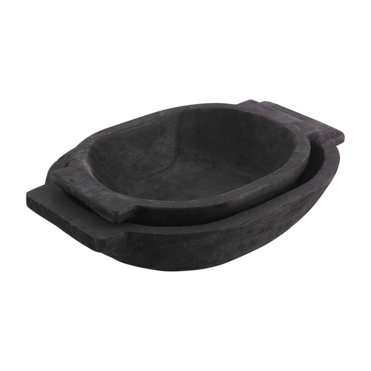 Black Oval Dough Bowl (Various Sizes)