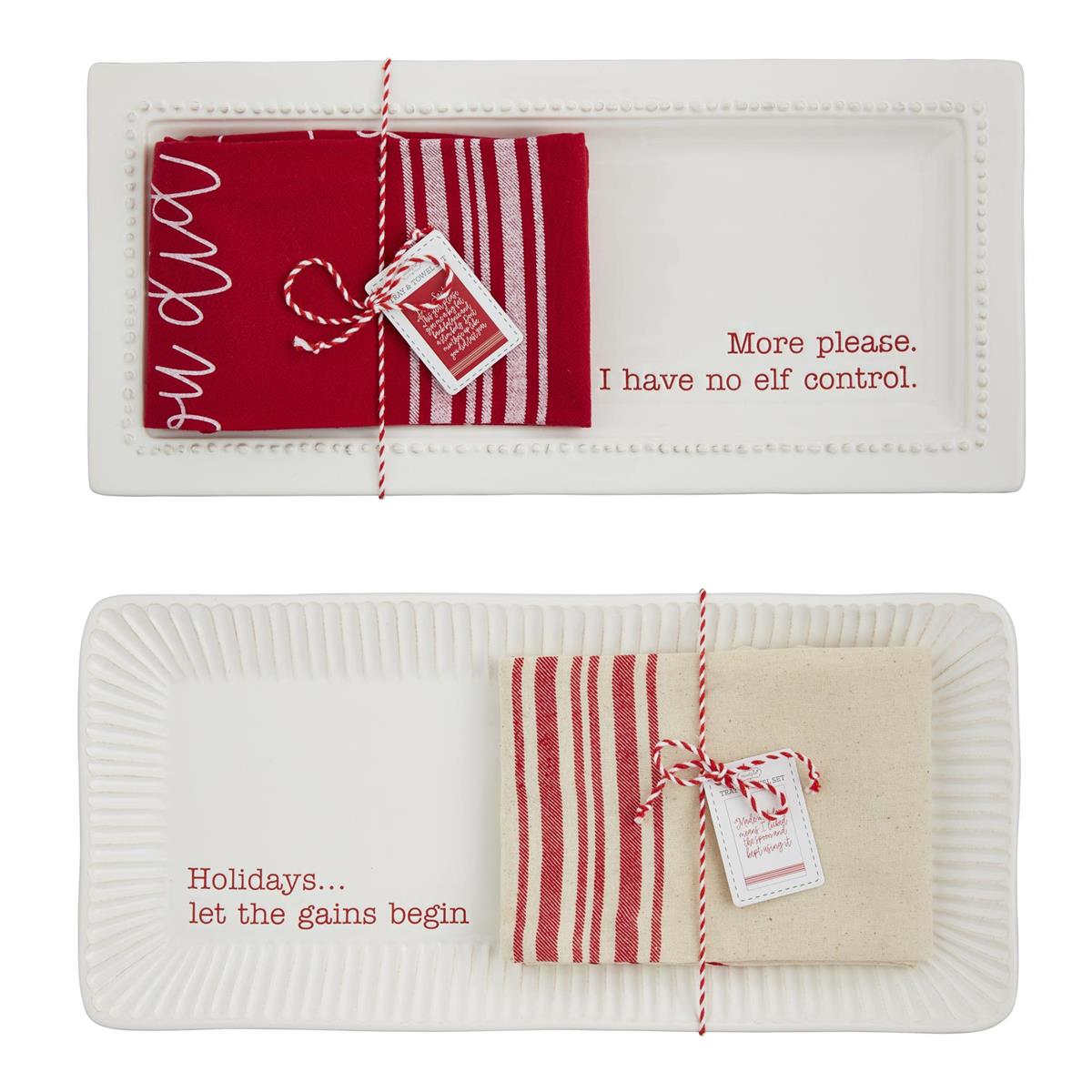 Christmas Tray & Towel Set (Various Styles)