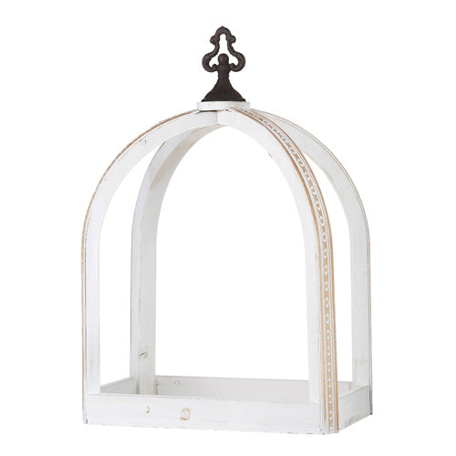 Distressed Open Lantern, White (Various Sizes)