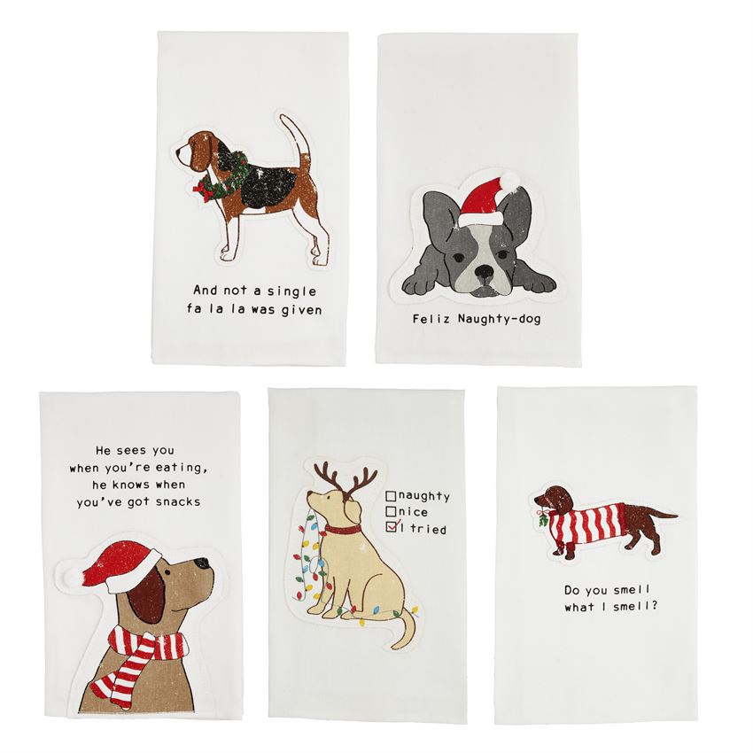 Dog Appliqued Towel (Various Styles)