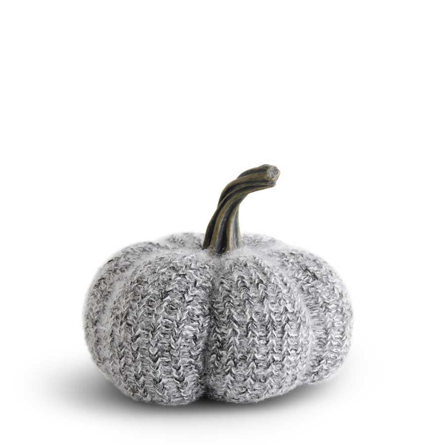 Black & White Knit Pumpkin (Various Sizes)