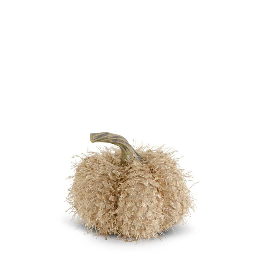 Cream Fringe Pumpkin (Various Sizes)