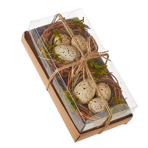Box Of Nested Speckled Eggs