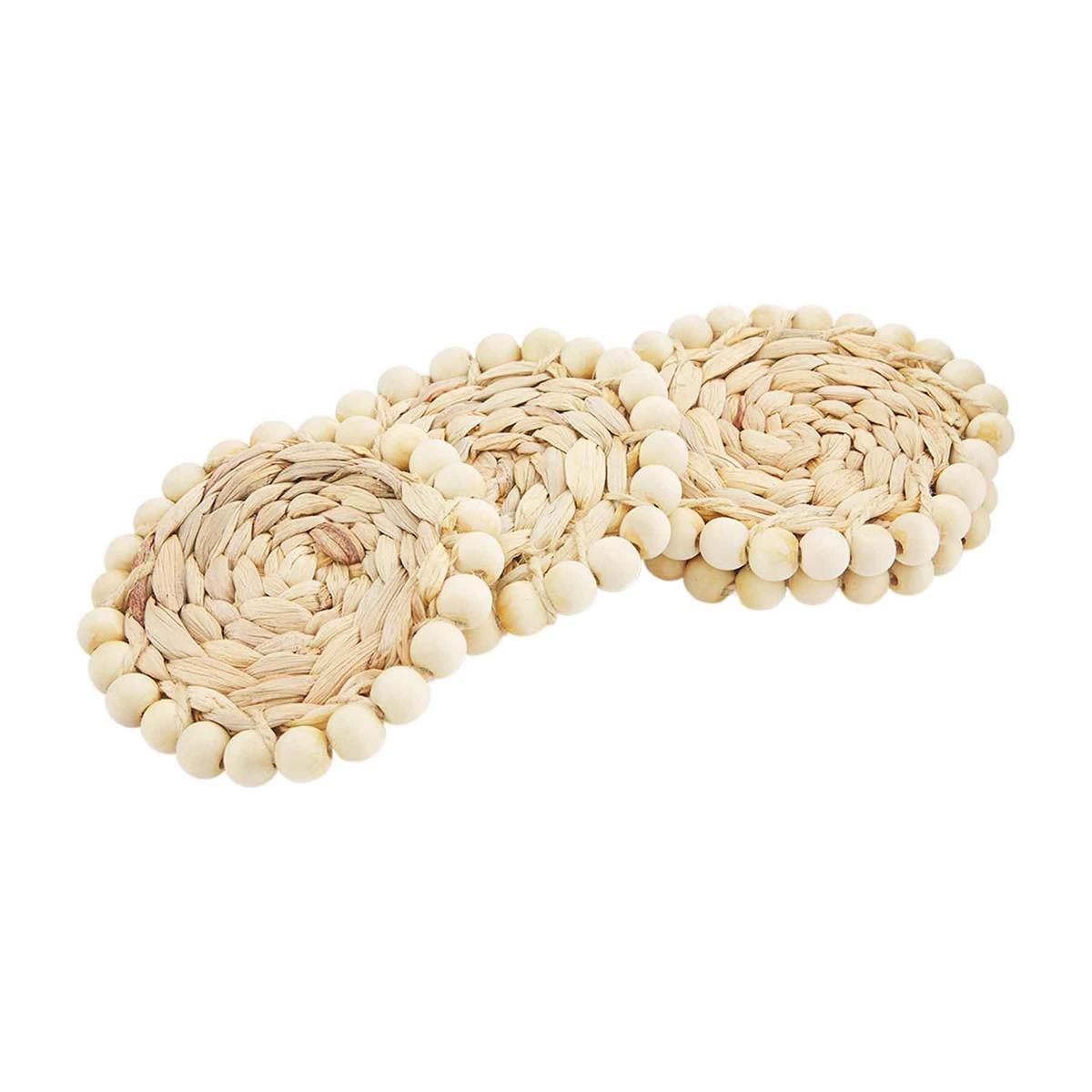 Beaded Hyacinth Coaster Set