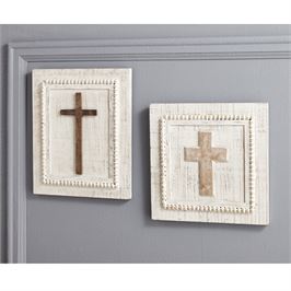 Beaded Cross Plaque (Various Styles)