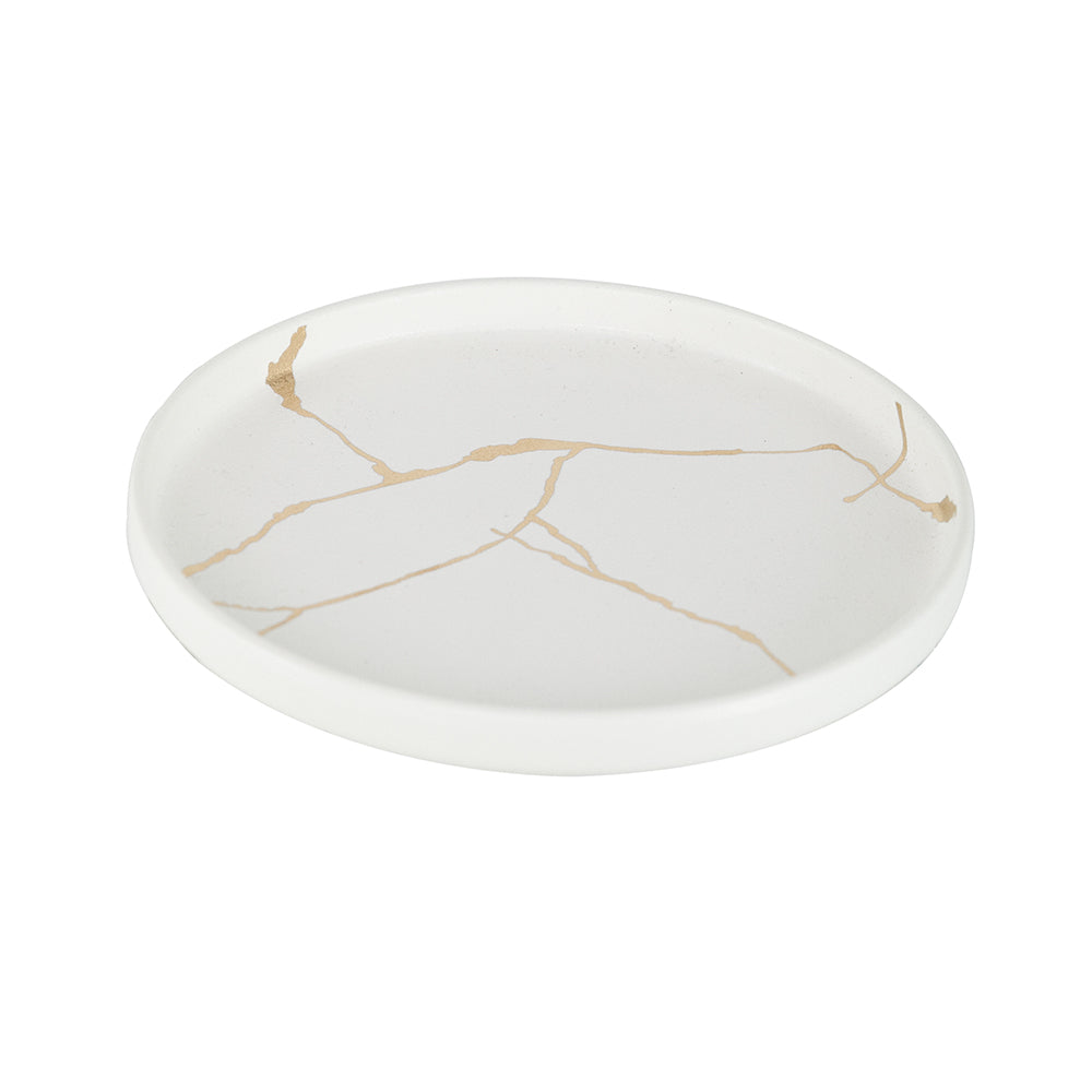 Wabi-Sabi Dinner Plate, White