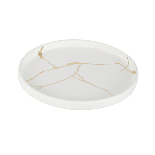 Wabi-Sabi Dinner Plate, White