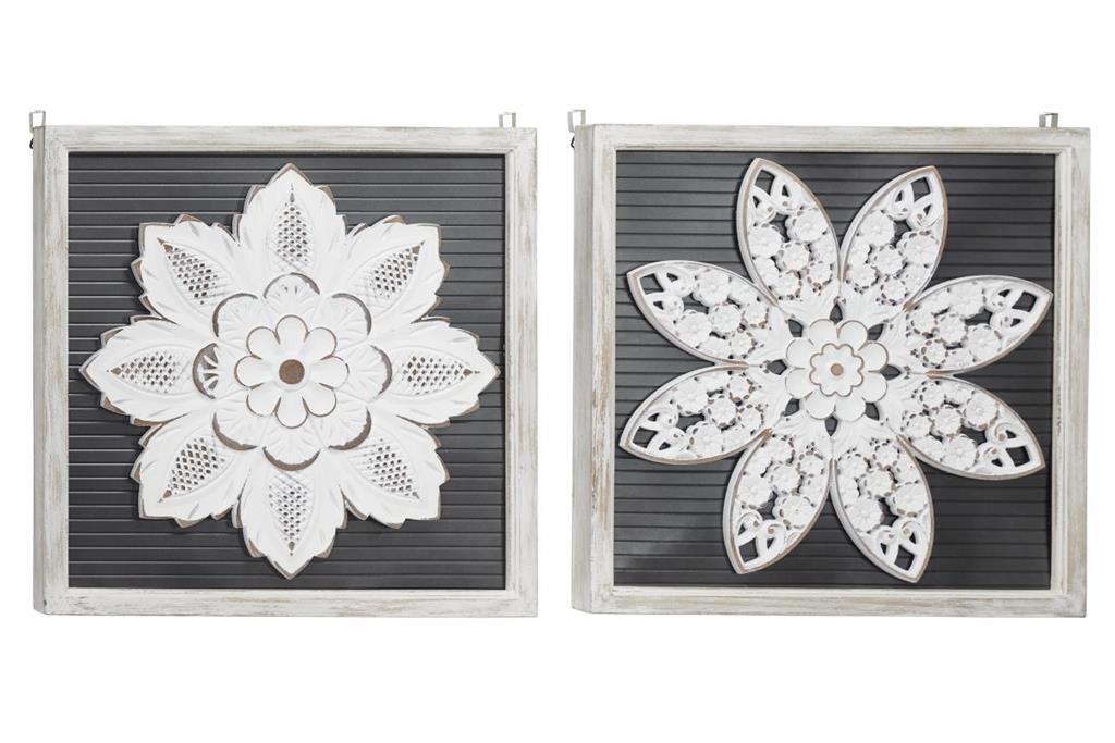 Wood and Metal Wall Decor, Set of 2