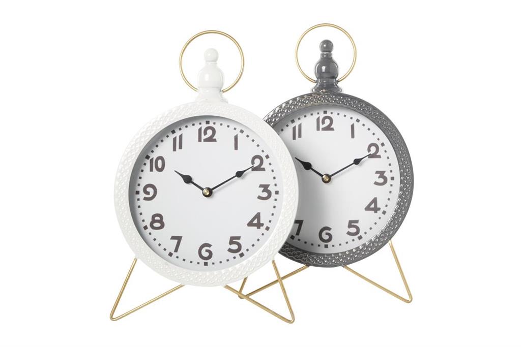 Metal Tabletop Clock (Various Colors)