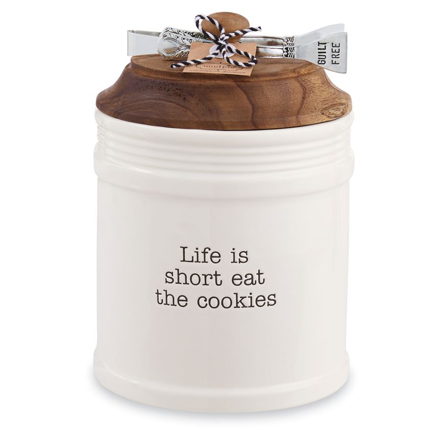 Cookie Jar and Tongs Set