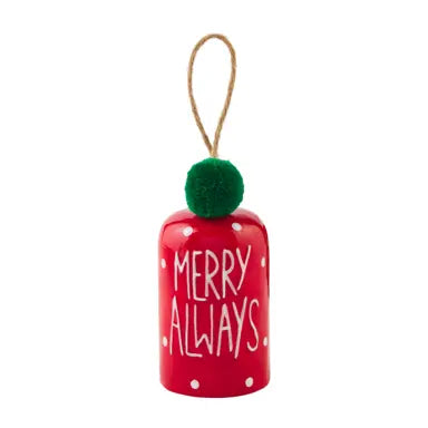 Ceramic Bell Ornament (Various Styles)
