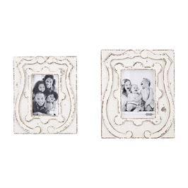 Antiqued Crest Photo Frame (Various Sizes)