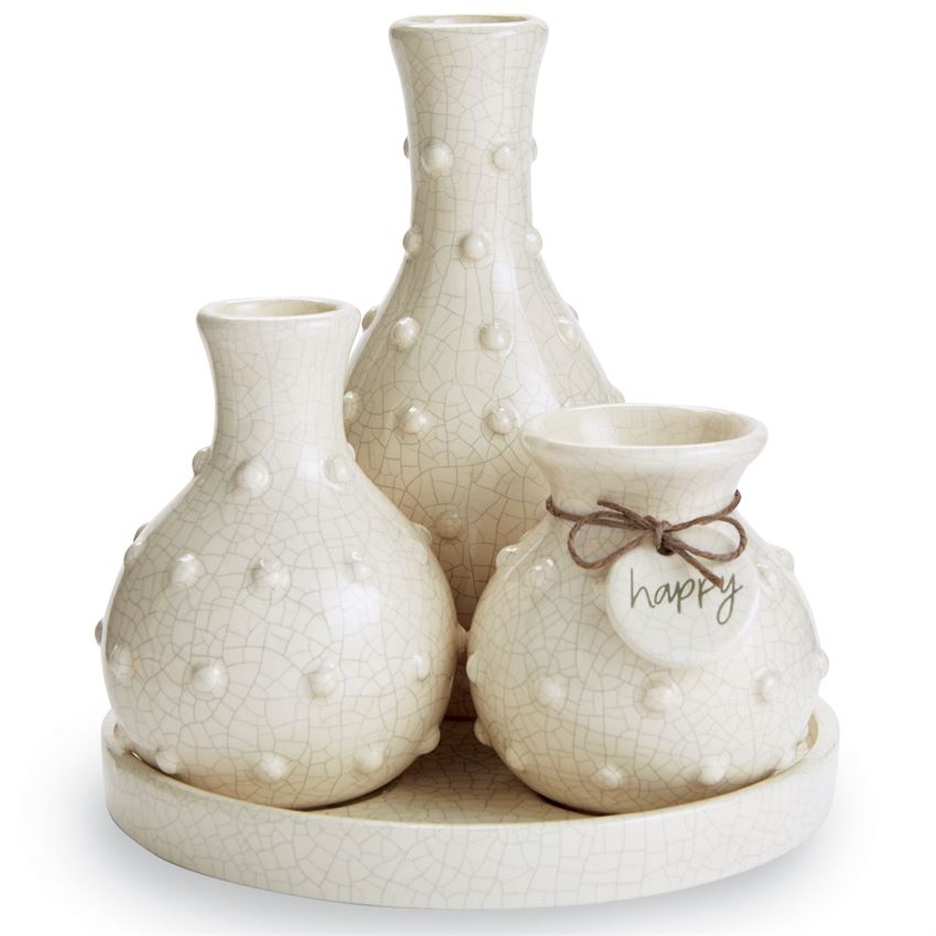 Beaded Multi-Bud Vases