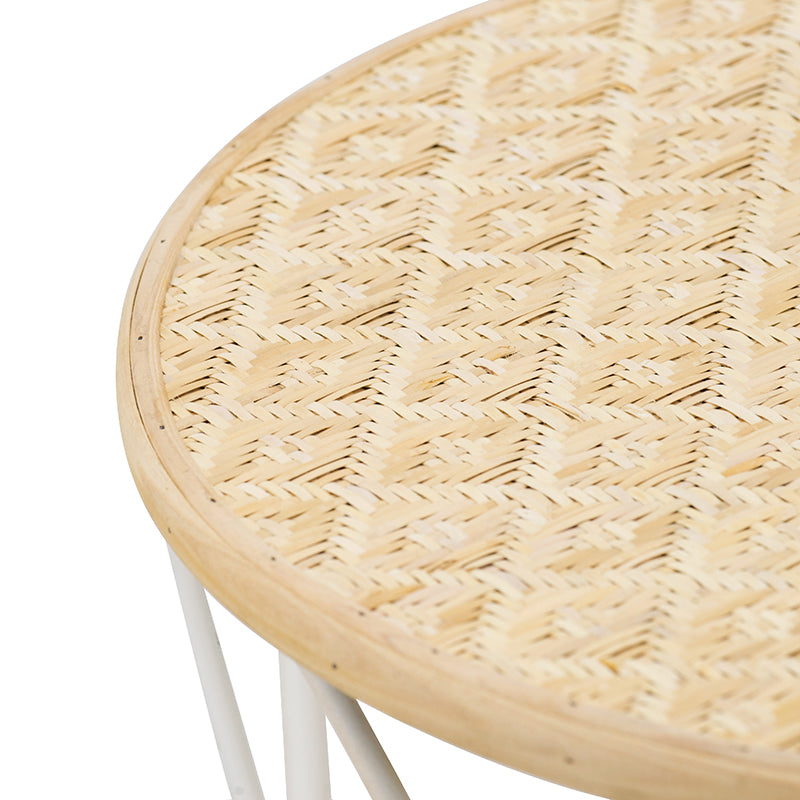 Bamboo Accent Tables, Set of 2