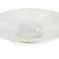 White Glass Patterned Bowl