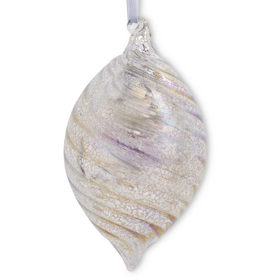 Silver Iridescent Mercury Glass Ornament (Various Styles)
