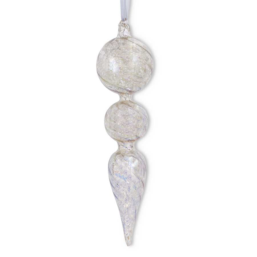 Silver Iridescent Mercury Glass Ornament (Various Styles)