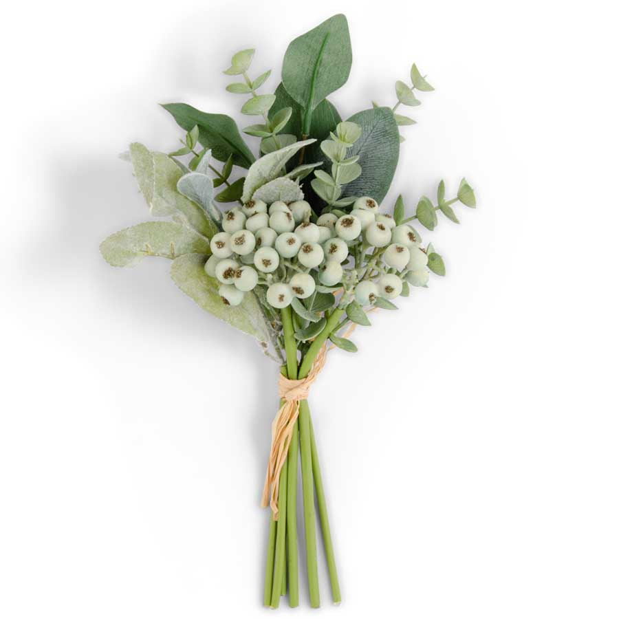 13" Mixed Green Foliage with Berries Bundle
