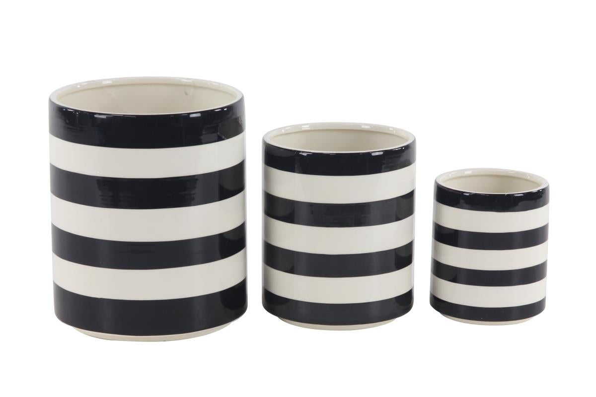 Ceramic Black & White Planter (Various Sizes)