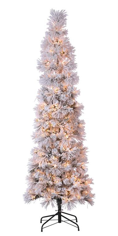 Flocked Iceland Fir Column Tree (Various Sizes)