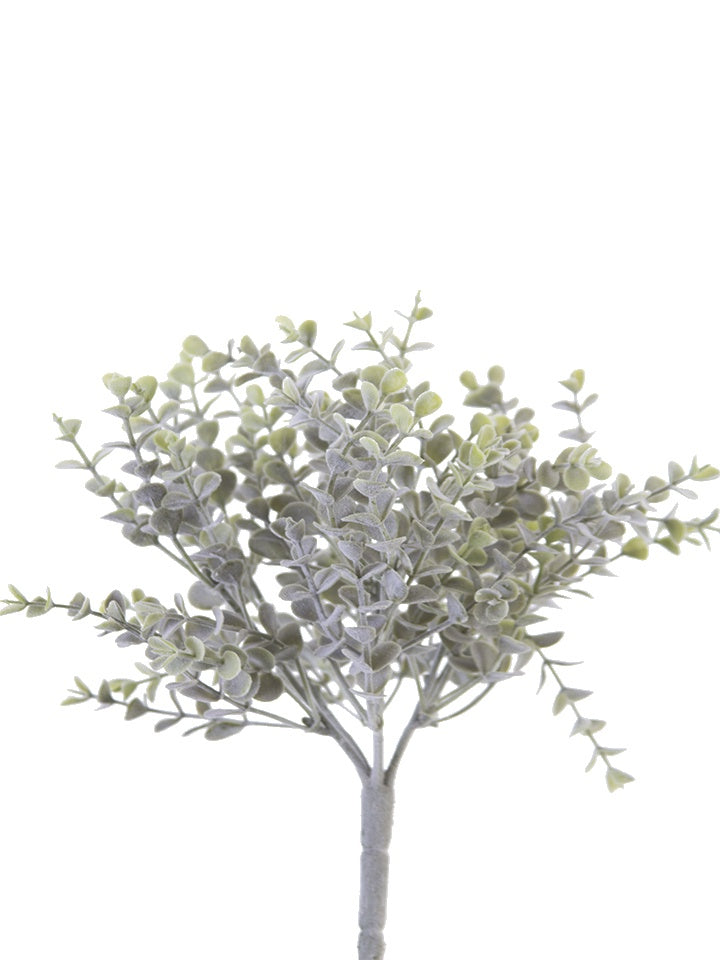 11" Eucalyptus Bush, Frosted Green