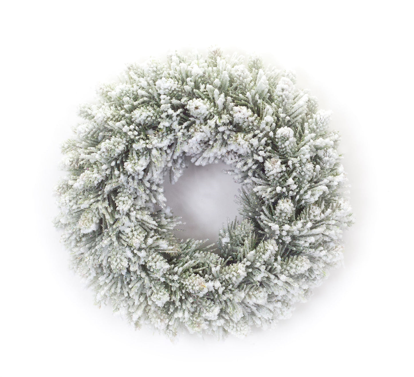 11" Flocked Candle Ring