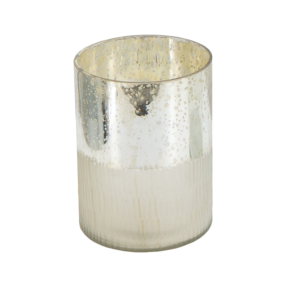 Etched Silver Vase, Small